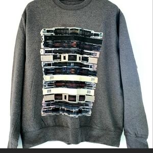 Rocawear Charcoal Crewneck with Cassette Graphic